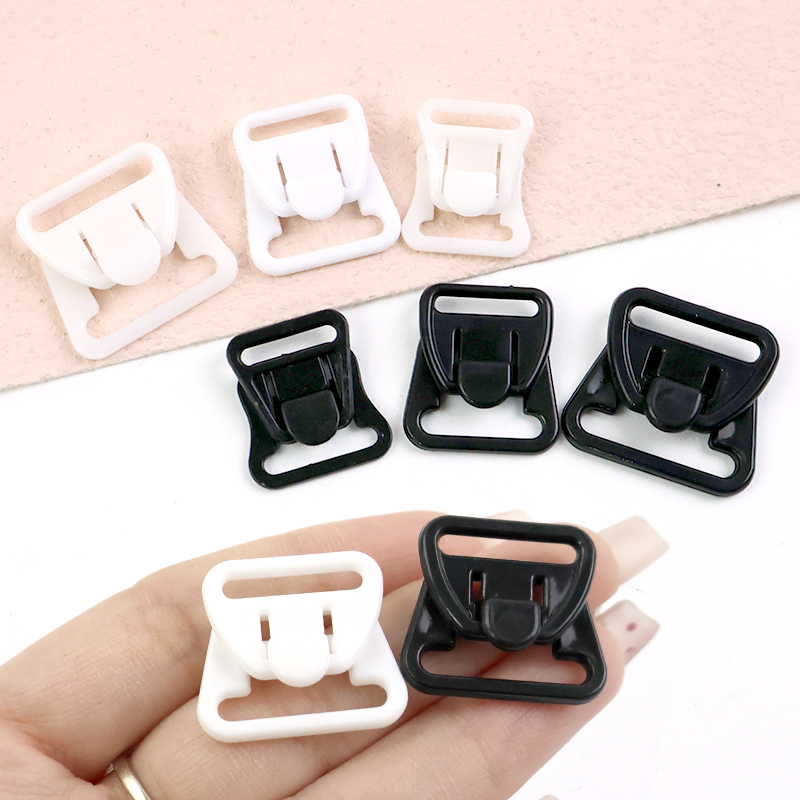Nursing Bra Clip - 100Sets 12-20mm Sewing Plastic Buckles for