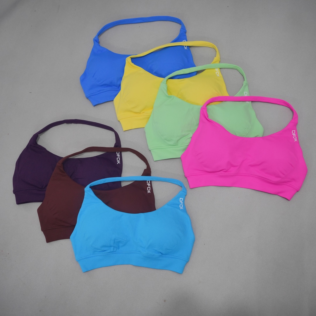 Plunge Bra Push Up - DFDK Women Seamless Sports Bra High