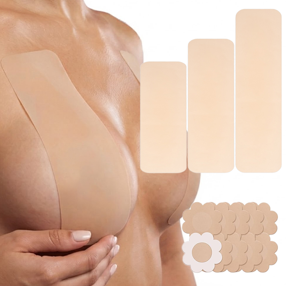6Pcs Precut Silicone Boob Tape - Push Up Bra Silicone review and price
