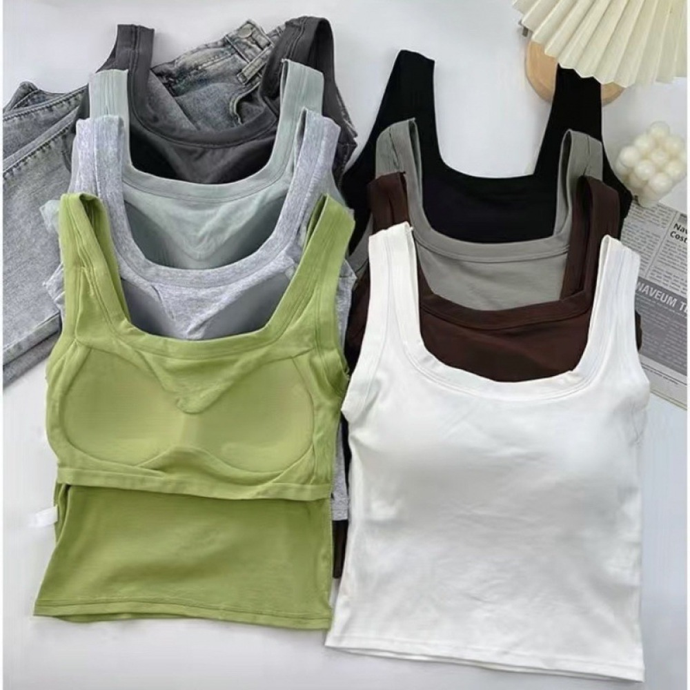 Cotton Square Neck Tank Vest W - Cotton Bra Everyday review and price